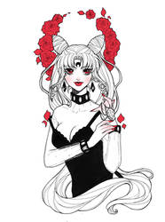 Sailor Moon: Black Lady - Tattoo Design