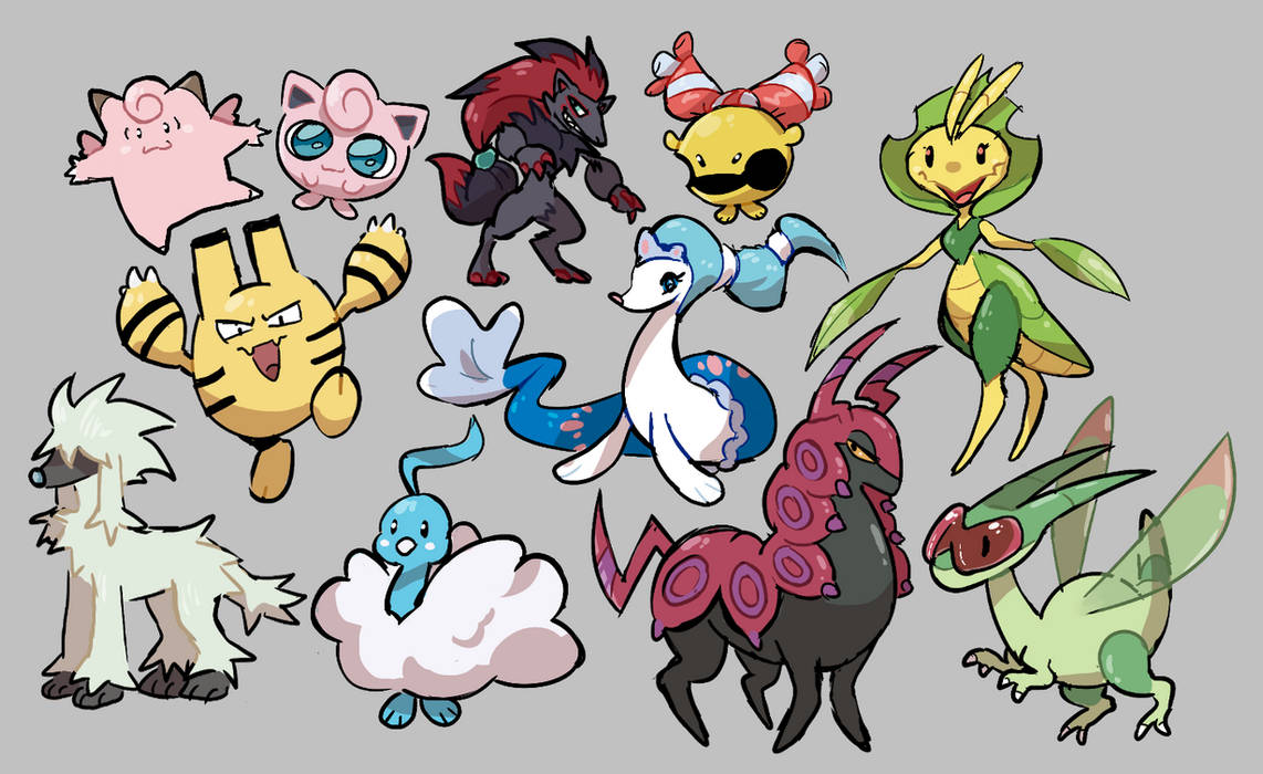 Pokemon From Memory by MuttJuice on DeviantArt
