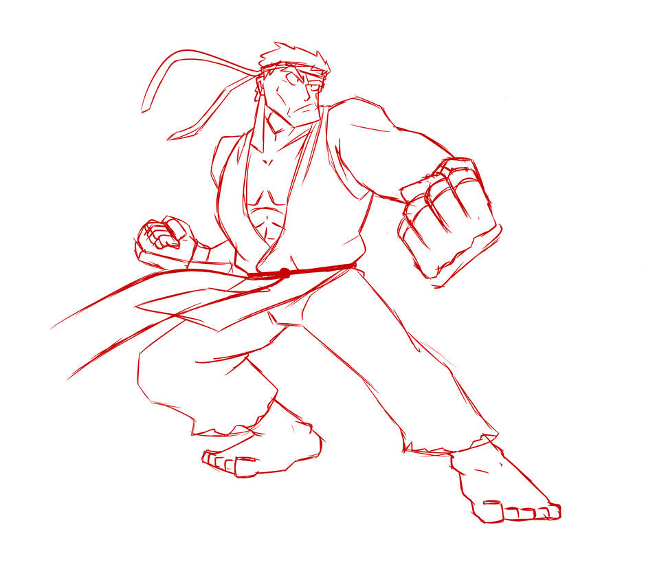 Drawing Practice Ryu Ryu Pose Practice by WaitingtoRespawn on DeviantArt