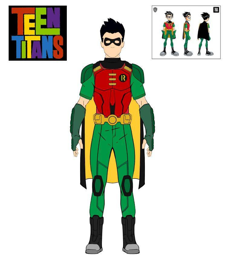 Robin Customisation Teen Titans (Series): Robin Redesign by Traethedesigner on DeviantArt