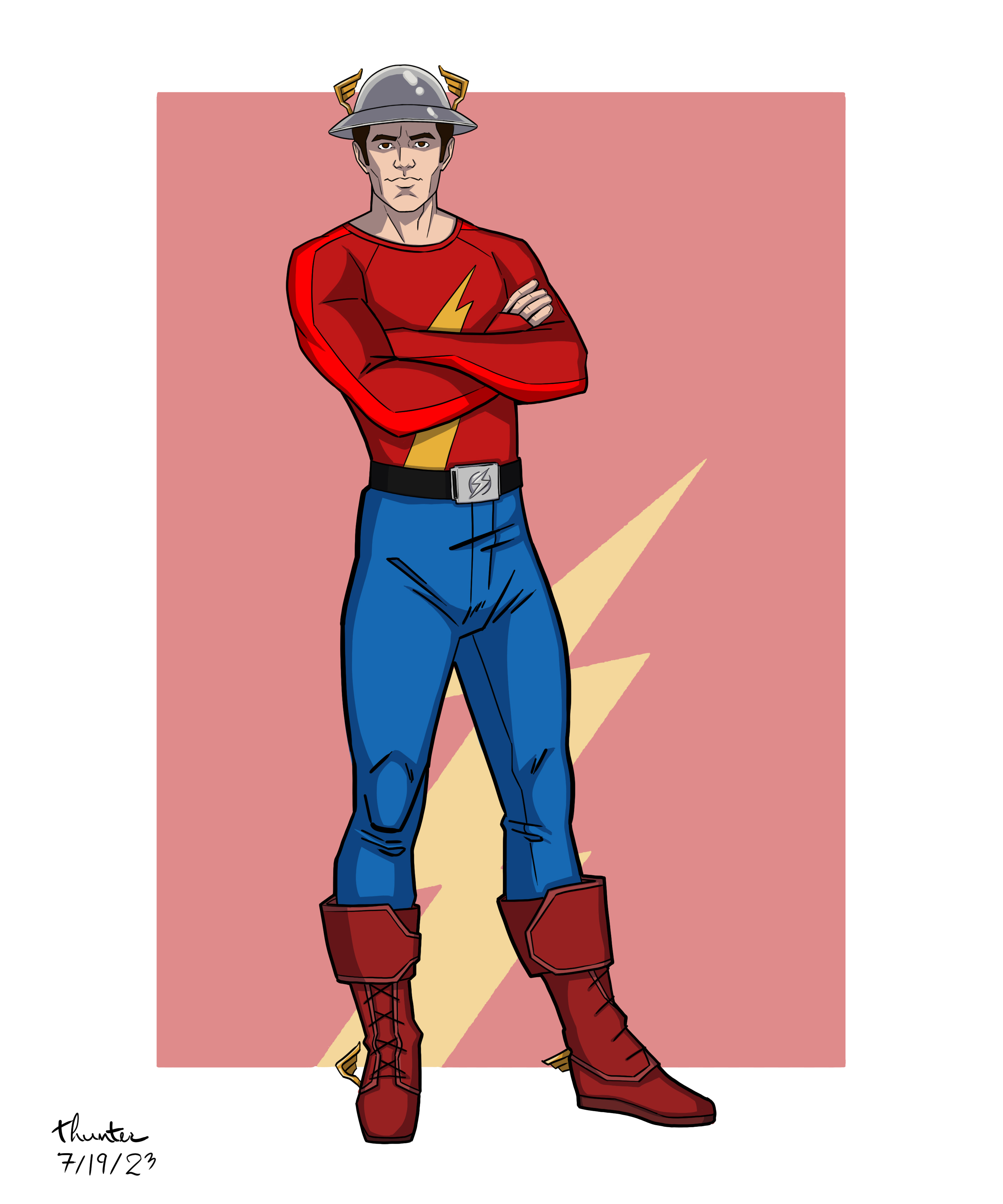 Flash (Jay Garrick) by Traethedesigner on DeviantArt