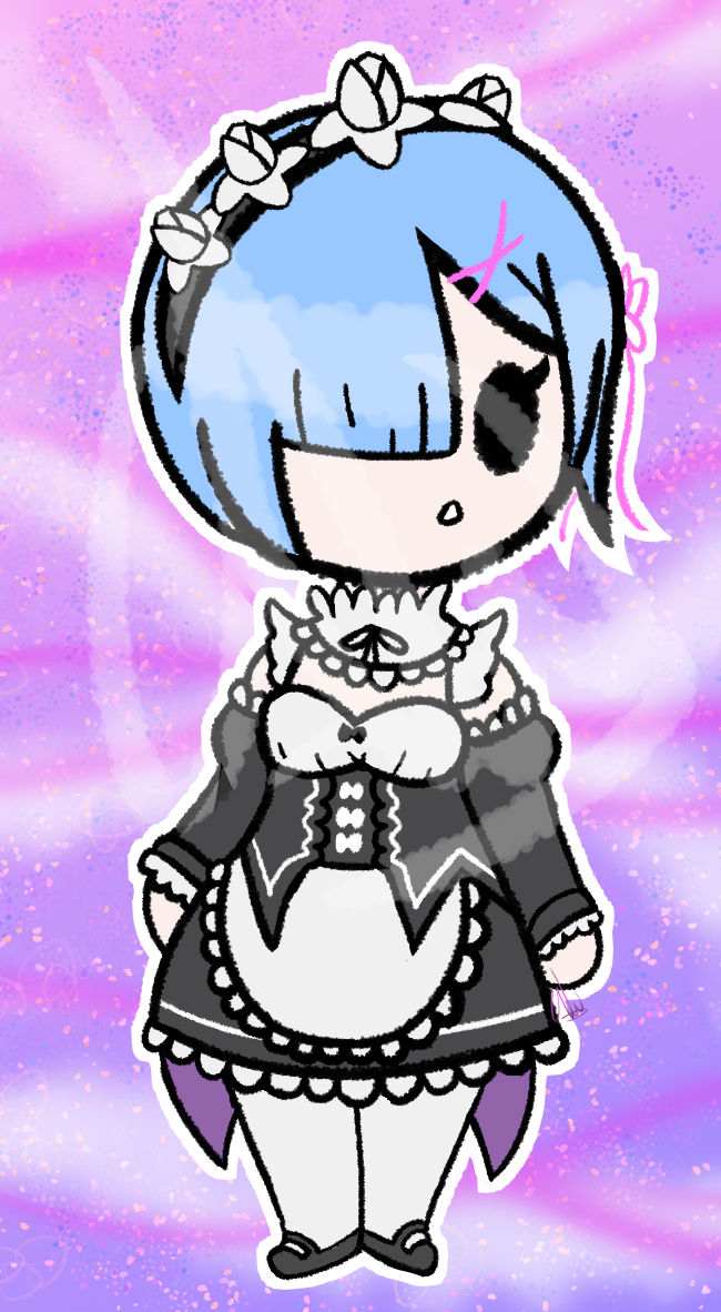 Chibi Vector Rem Rem chibi by bunny-beans on DeviantArt