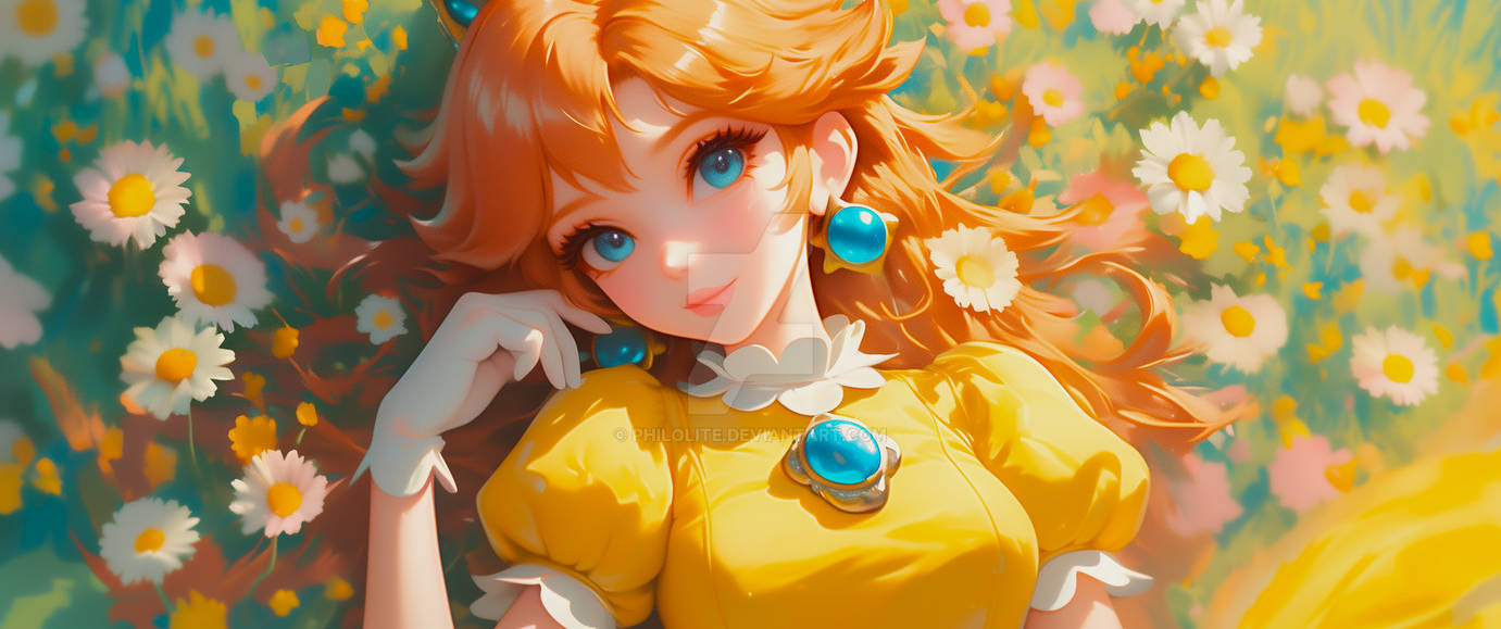 Screenprint Daisy Princess Daisy // Ultrawide Wallpaper #2 by Philolite on DeviantArt