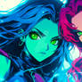 Raven x Starfire // Ultrawide Wallpaper