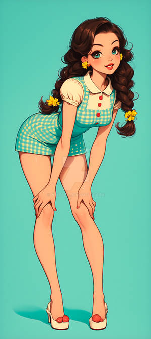 Cute Braids | Retro Pin-ups