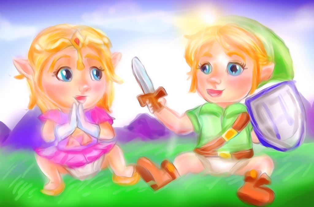 Linkbaba Baby Link and Zelda by Loveless-Nights on DeviantArt