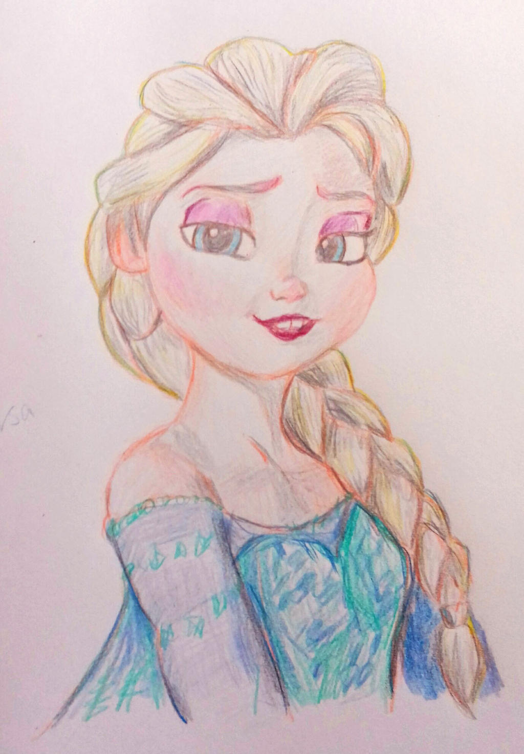 Elsa Frozen Pencil Sketch by LovelessNights on DeviantArt