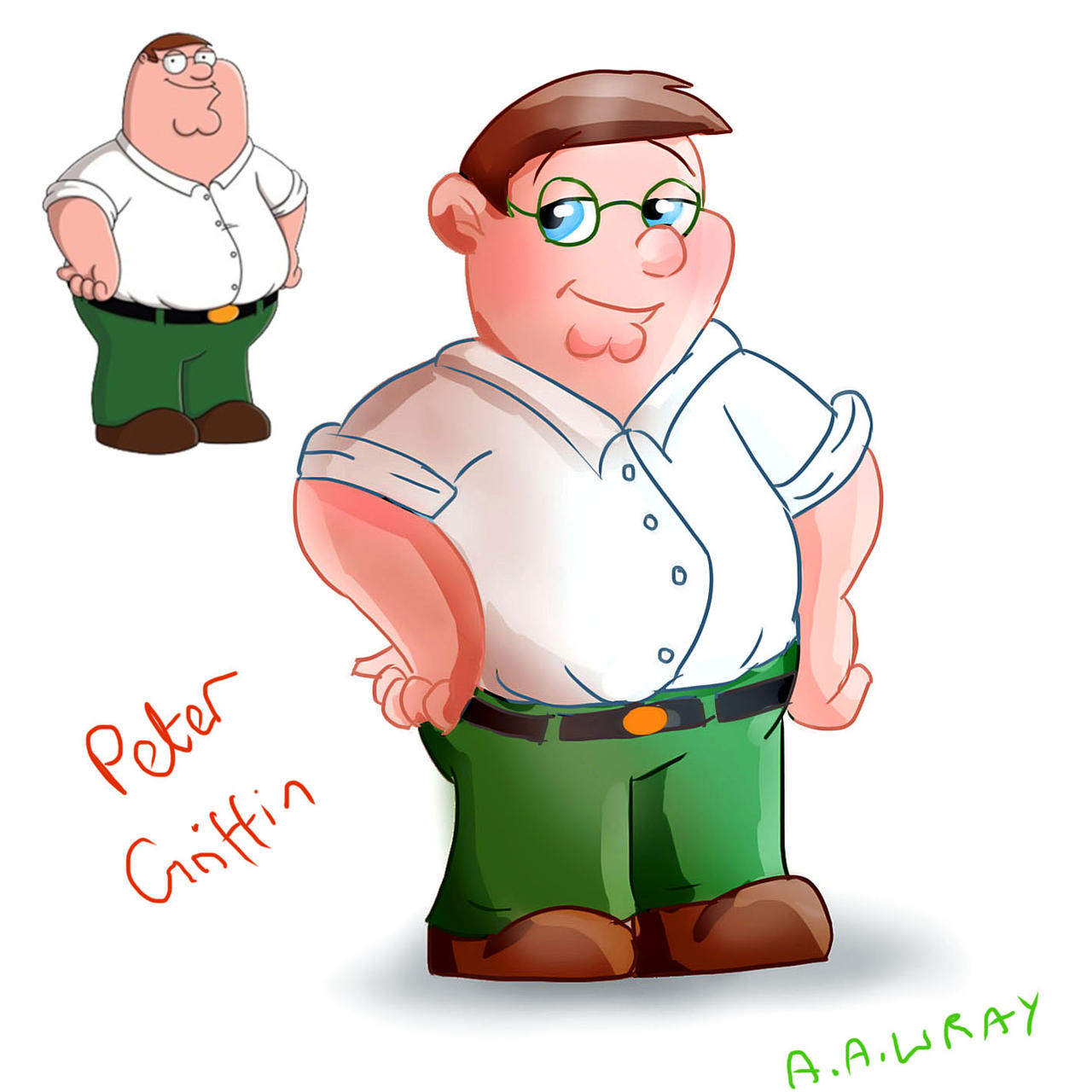 Peter Griffin - Redesign - Family Guy by Loveless-Nights on DeviantArt