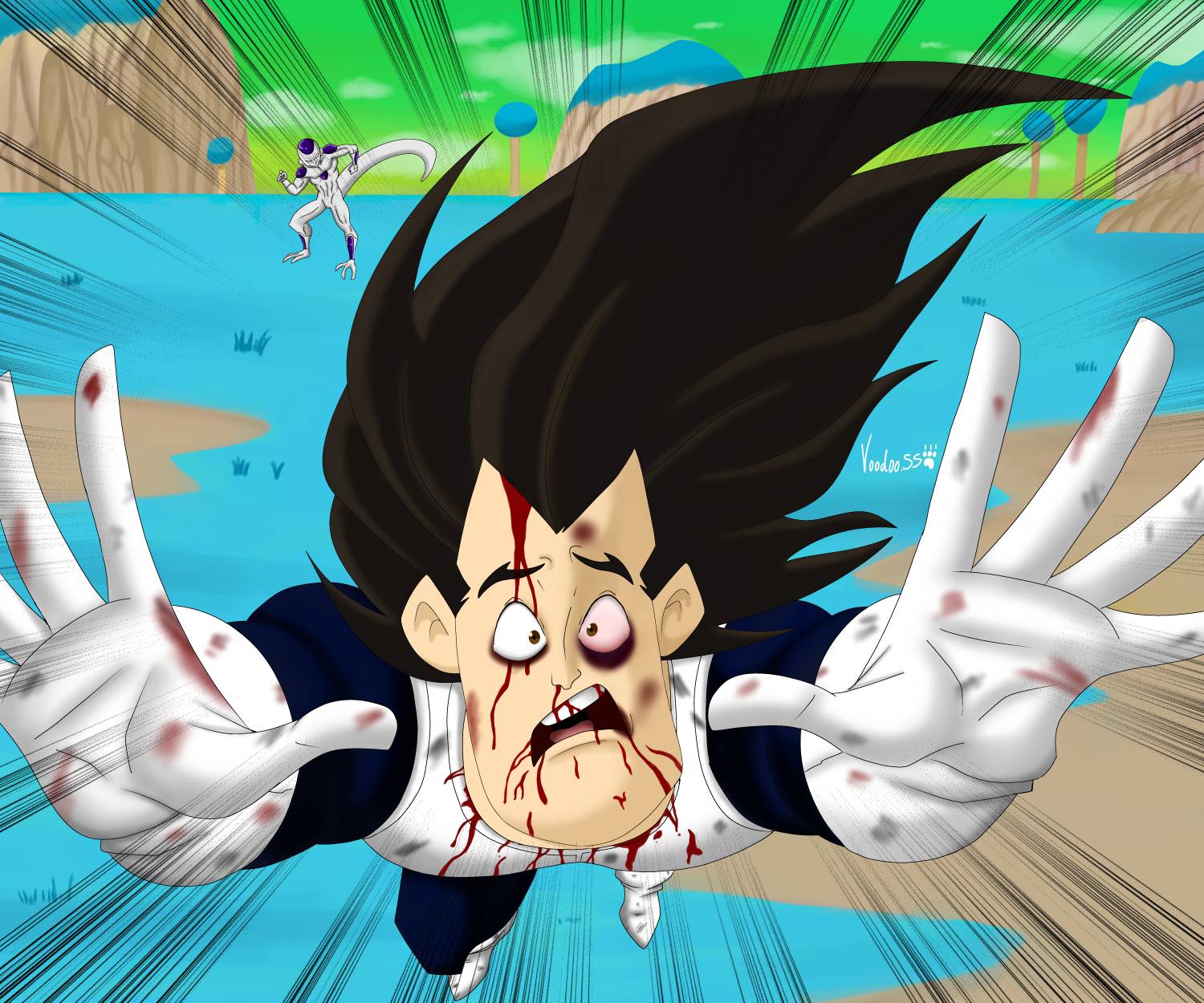 Vegeta's down fall by VoodooParka95 on DeviantArt