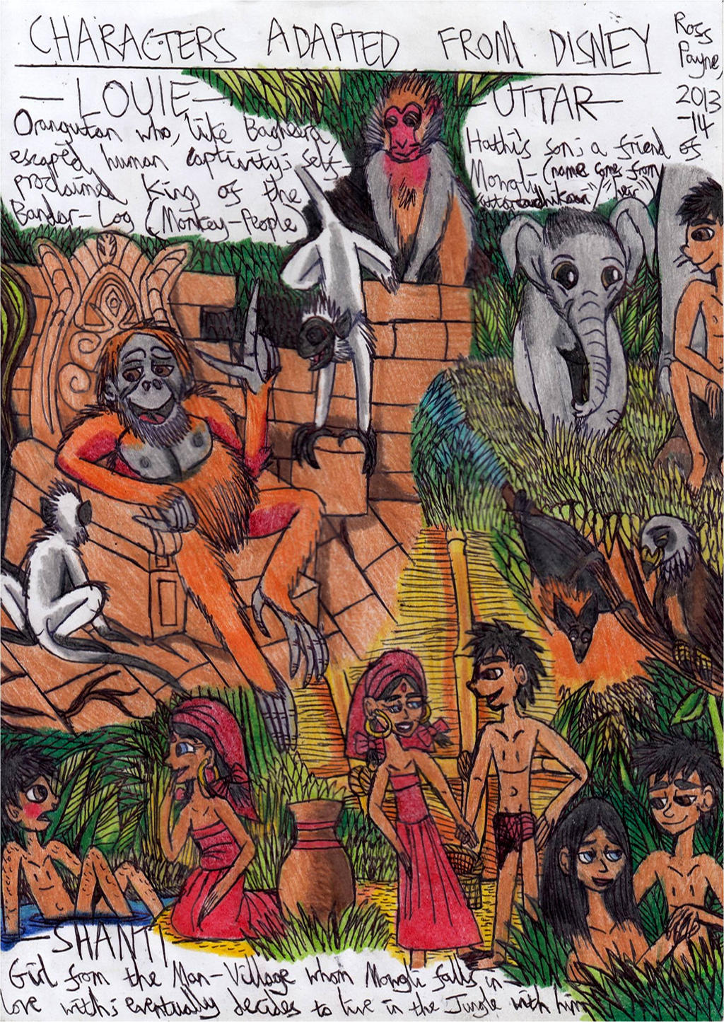 Jungle Book - Characters Adapted From Disney by Khialat on DeviantArt