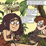 Cartoon Crossover - Cavewoman and Son