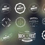 Free Vector Hipster Vintage Badges and Insignias