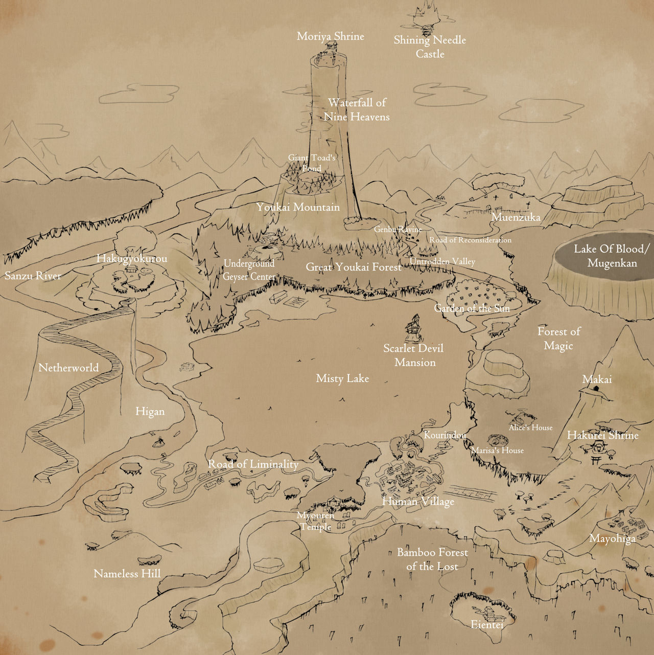 Gyoki Type Map Gensokyo Map thing (1.0) by MGLTH on DeviantArt
