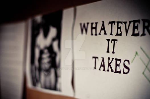 Whatever it takes...