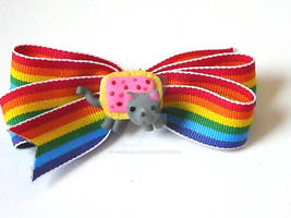 Nyan Cat Hair Bows