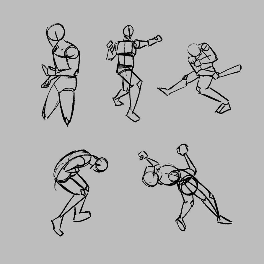 Dynamic and dramatic poses by RhoviArt on DeviantArt