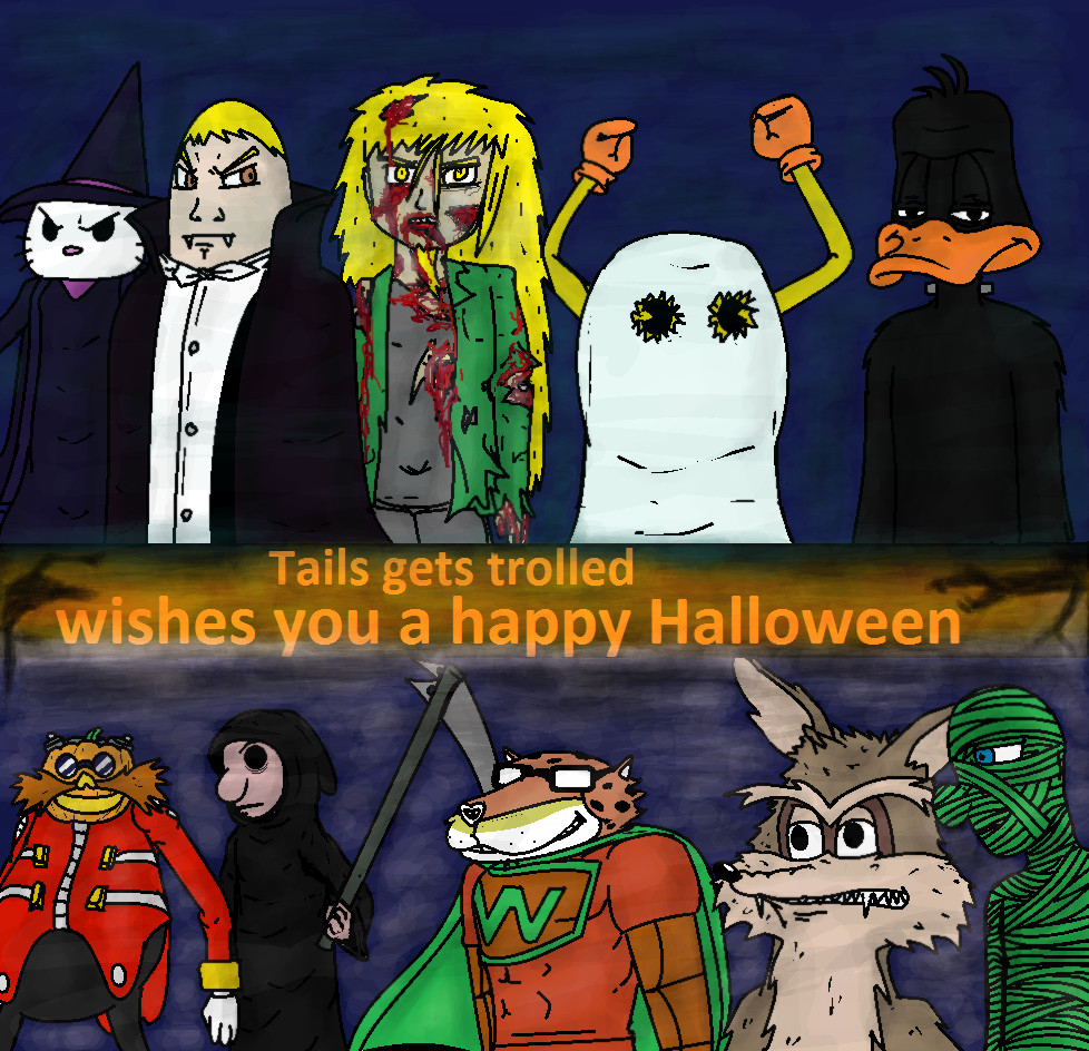Tails Gets Trolled Halloween by UltimateLazerbot on DeviantArt Oh and btw s...