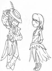 Sira and Ryol Line art