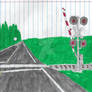 Railroad Crossing Drawing