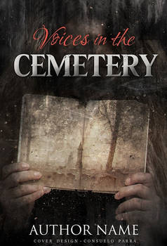 Voices in the cemetery - premade book cover