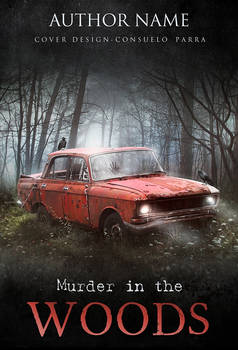 Murder in the woods - book cover premade for sale