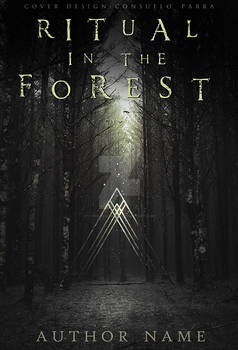Ritual in the forest - premade book cover