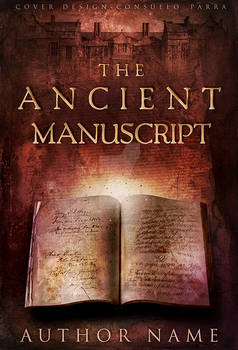 The ancient manuscript - book cover designer