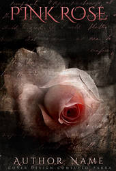 Pink rose - premade book cover