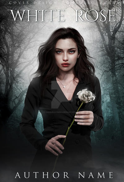 White rose - book cover designer by Consuelo-Parra on DeviantArt