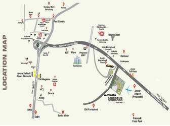 Ajnara London Square Location Map