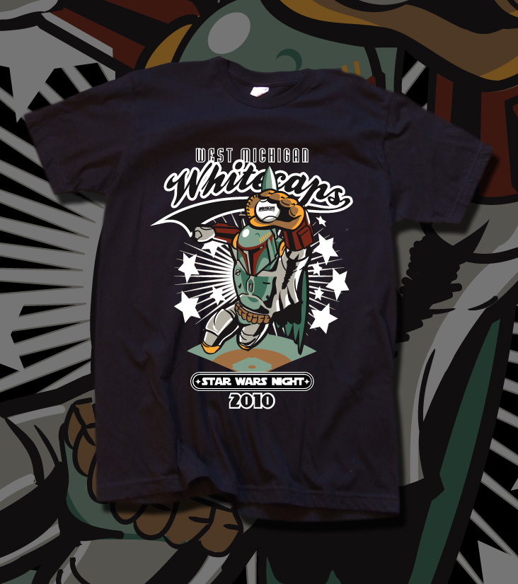 Whitecaps Boba Fett shirt