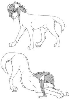 Teen Scenedogs Linearts