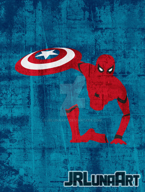 Java Spider Man Shield Marvel Minimalism - Spider-Man w/ Shield by JRLunaArt on DeviantArt
