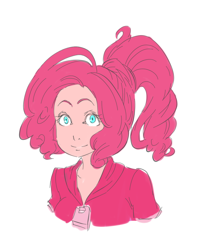 i have a hard time drawing pink pony