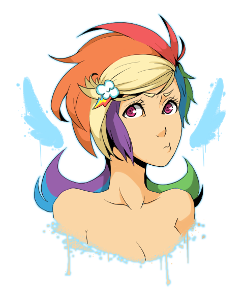 rainbow dash with cutie mark clip