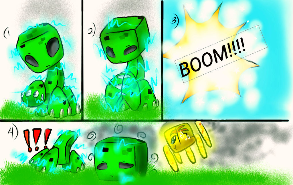 Explode Charged Creeper by Nightheartsong on DeviantArt