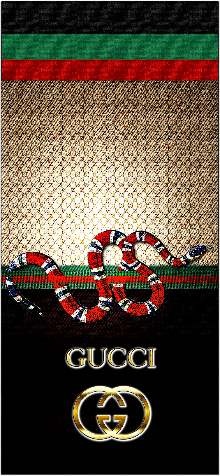 Gucci Slithering Snake iPhone Wallpaper