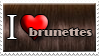 I Love Brunette Hair by Zimmette-Stock