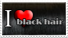 I Love Black Hair by Zimmette-Stock