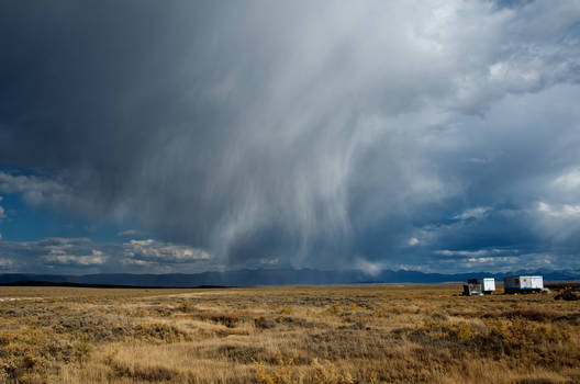 Curving rain