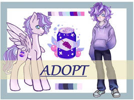 Pastel purple pegasus + humanization [ADOPT OPEN]  by Yohberry