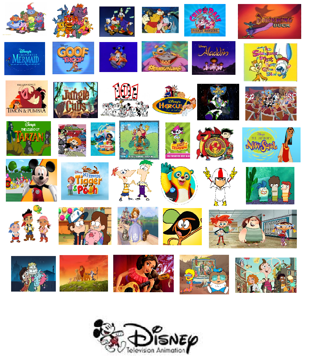 All of Disney Television Animation's TV series! by TimzUneeverse on  DeviantArt