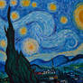 Vincent van Gogh - Starry Nigh (painted copy)