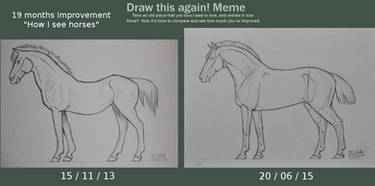 How I see horses - 19 months improvement