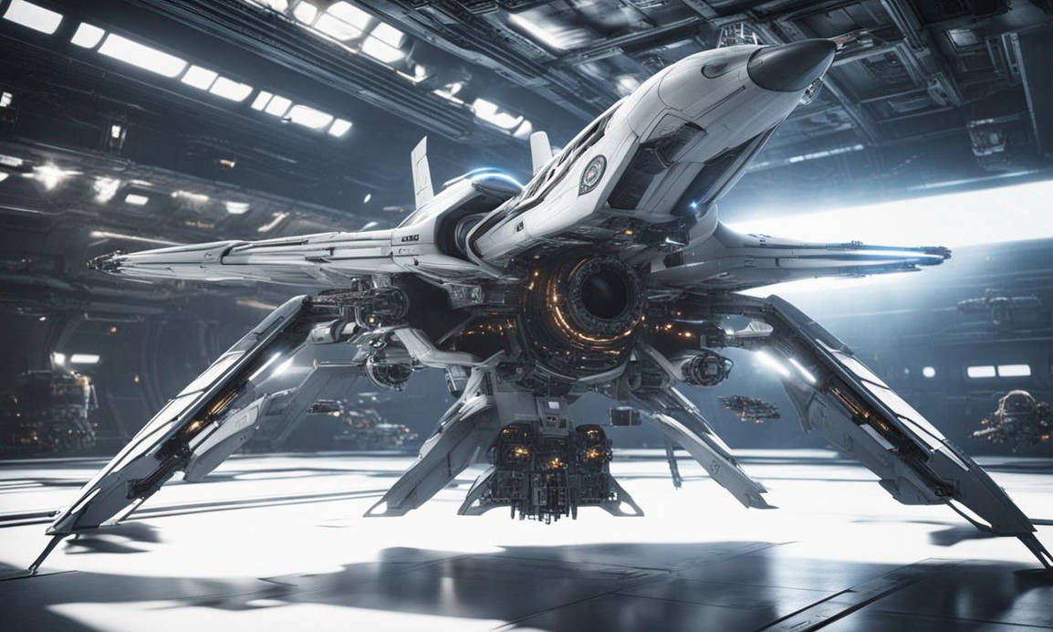 Futuristic Space Fighter by KazSilverhand on DeviantArt