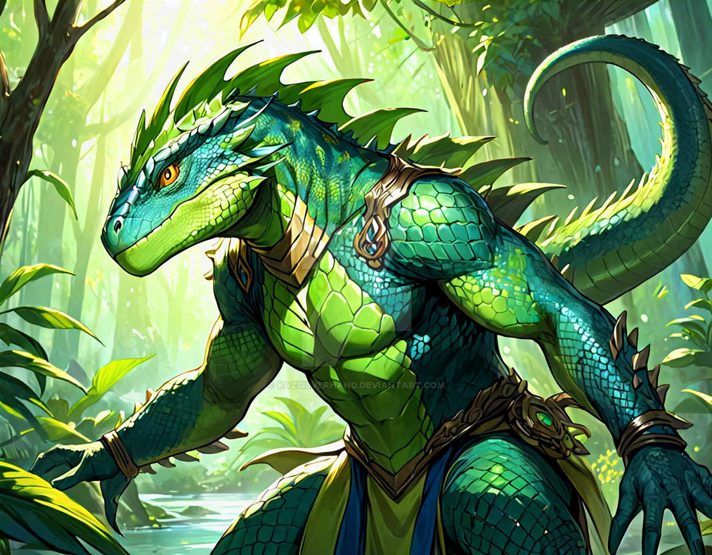 Lizard Man Names Lizardman by KazSilverhand on DeviantArt