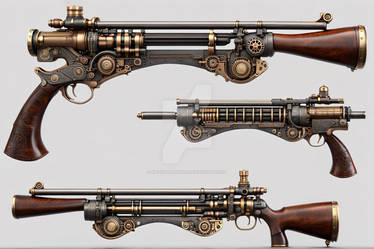 Steampunk Rifle - 02 by KazSilverhand on DeviantArt