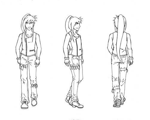 Turnaround: Aryn (lineart)