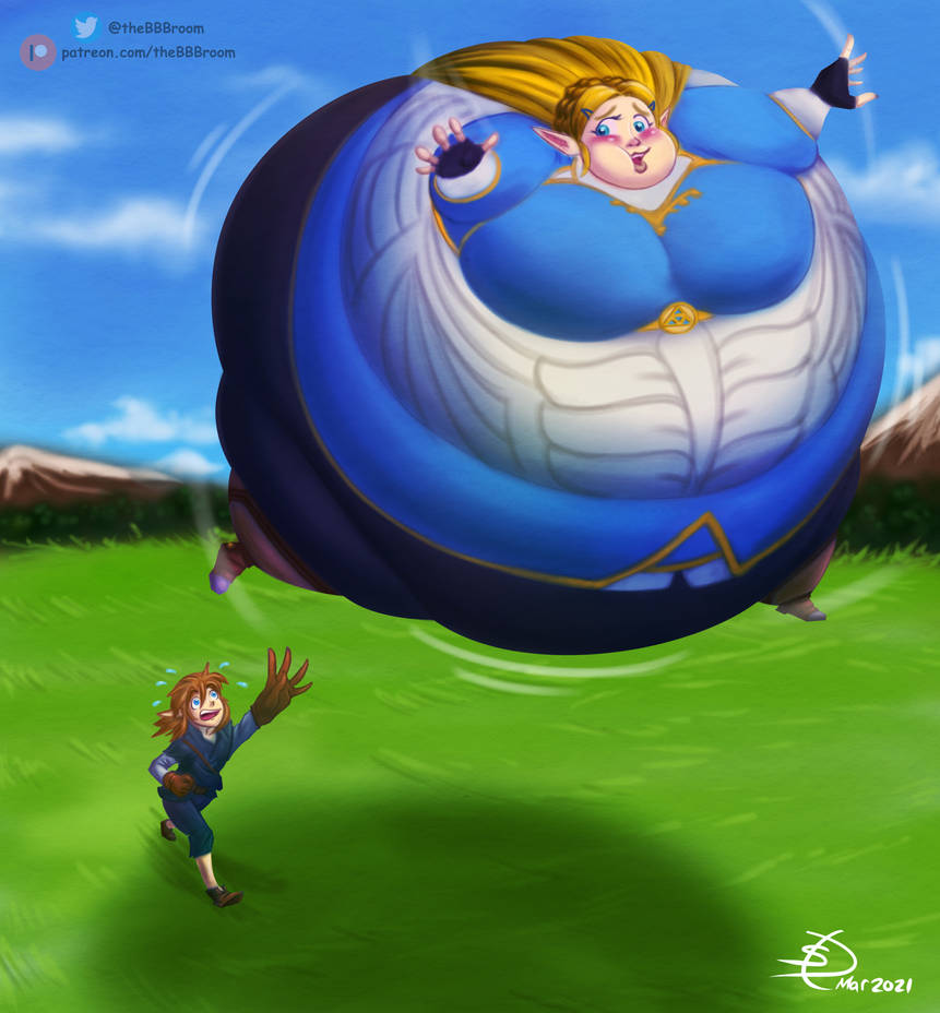 Inflation Characters inflated zelda 35th by thejuicystuff on DeviantArt