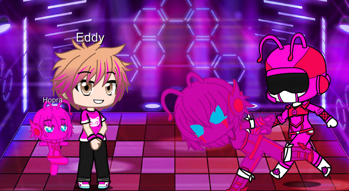 Eddy and Hopra (Pink Swarm Rangers) by RainDrawsStuffs on DeviantArt